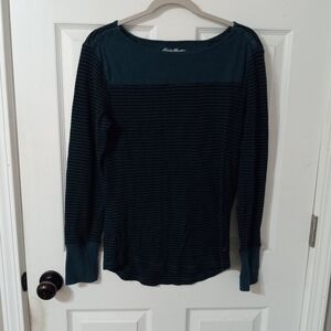 Eddie Bauer Women's Striped Long Sleeve Top